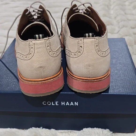 Wingtip suede Cole Haan men's shoes. Size 12 - Picture 2 of 7